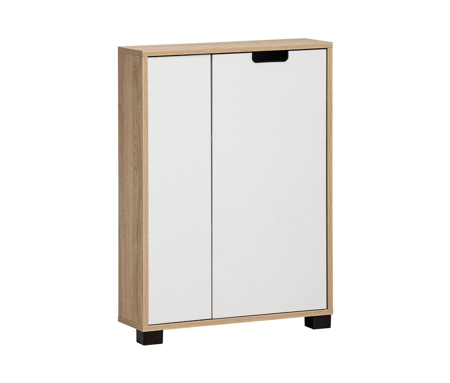 Kommode »Emmik« in weißeiche-matt-weiß.