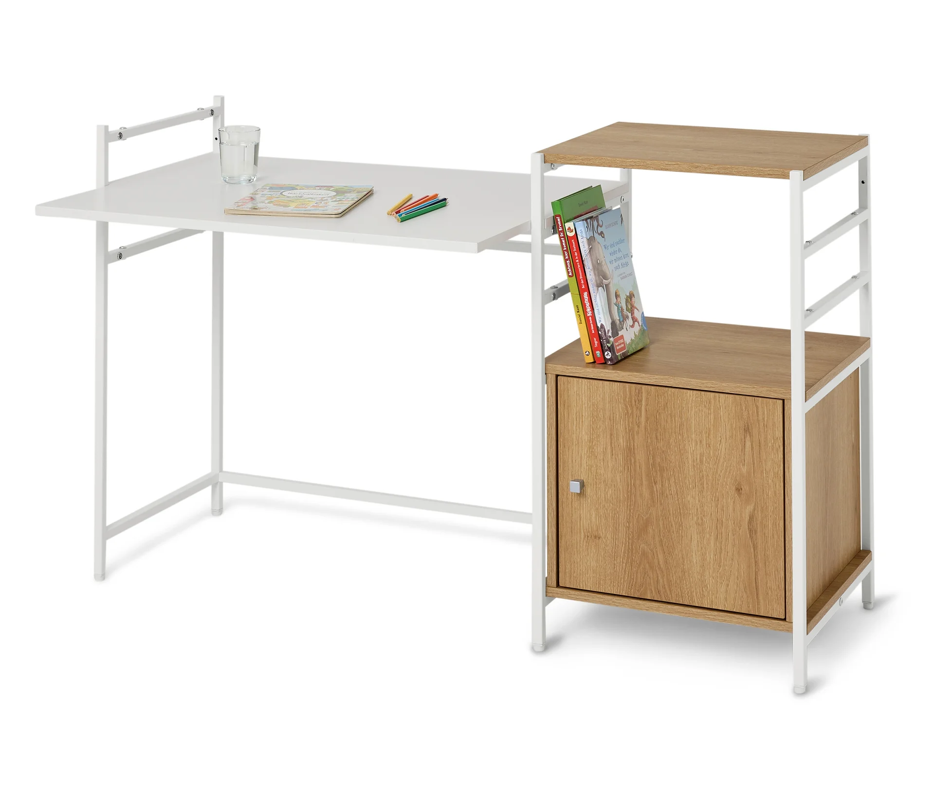 Tchibo - Kinderschreibtisch »Grade« - 121x60x75cm - silber -