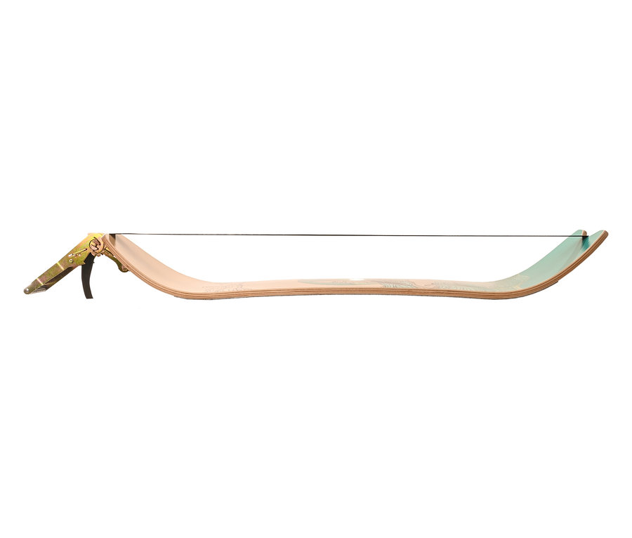 Nahaufnahme eines F2 Surfline Board Slackline, das auf einer ebenen Fläche liegt.