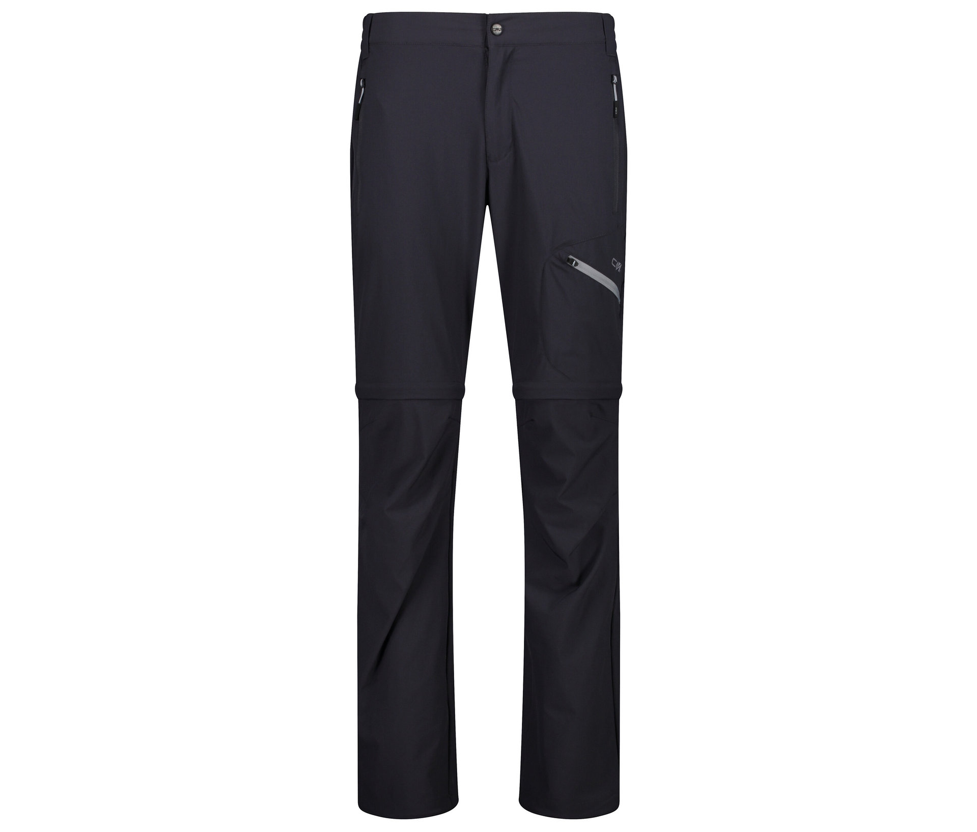 Herren-4-Wege-Stretch-Wanderhose mit Zip-Off-Funktion - Herren - Gr. 54 - anthrazit - anthrazit