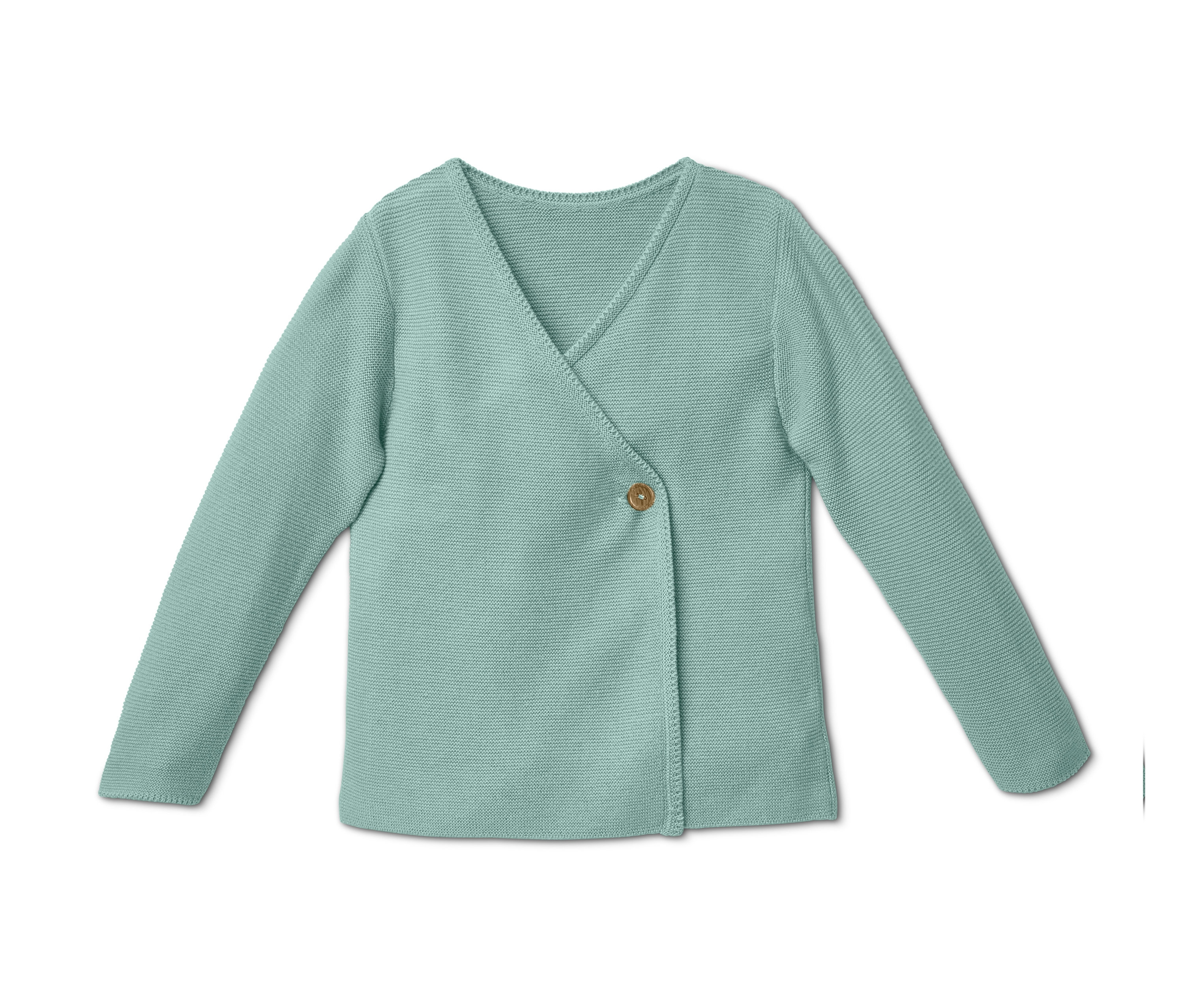 104 günstig Kaufen-Tchibo - Wickeljacke - Gr. 98/104 - grün. Tchibo - Wickeljacke - Gr. 98/104 - grün <![CDATA[Wickeljacke Ruck, zuck fertig! Diese Wickeljacke kommt wie gerufen, wenn Minis schnell mal angezogen werden wollen. Wohlfühlen mit Bio-Baumwolle Einfach 