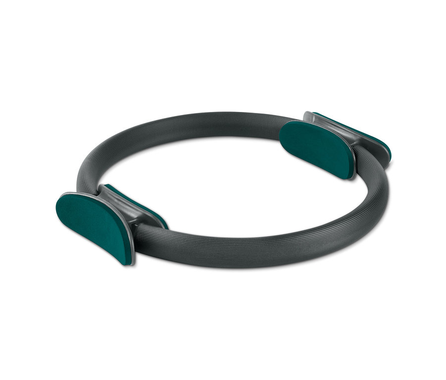 Ein grauer Pilatesring.