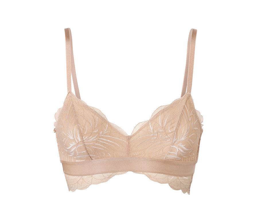 Detailansicht eines Spitzen-Bustiers.