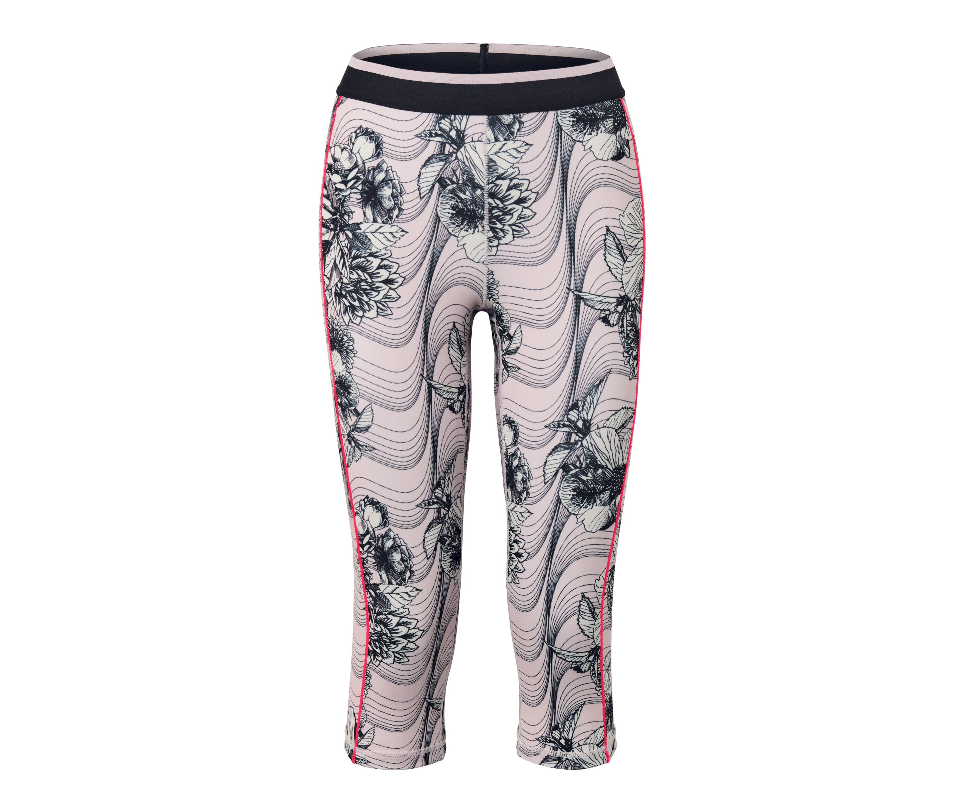 Tchibo - 3/4-Sporttight - Damen - Gr. S - schwarz/print
