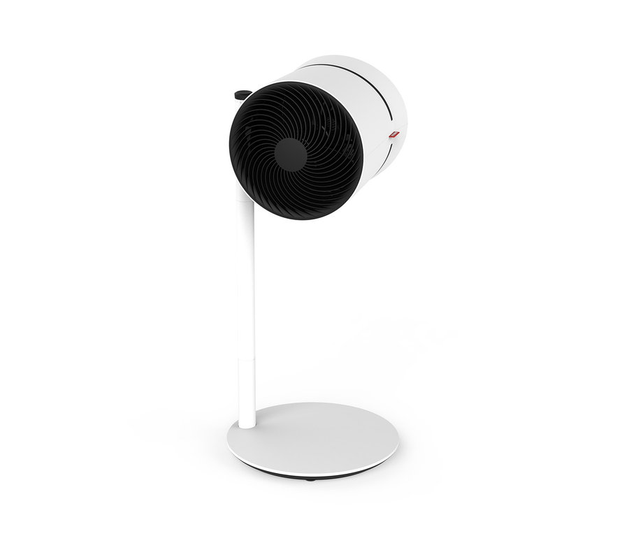 Weißer Boneco Air-Shower-Ventilator und Luftreiniger »Clean & Cool F220CC« auf weißem Hintergrund.