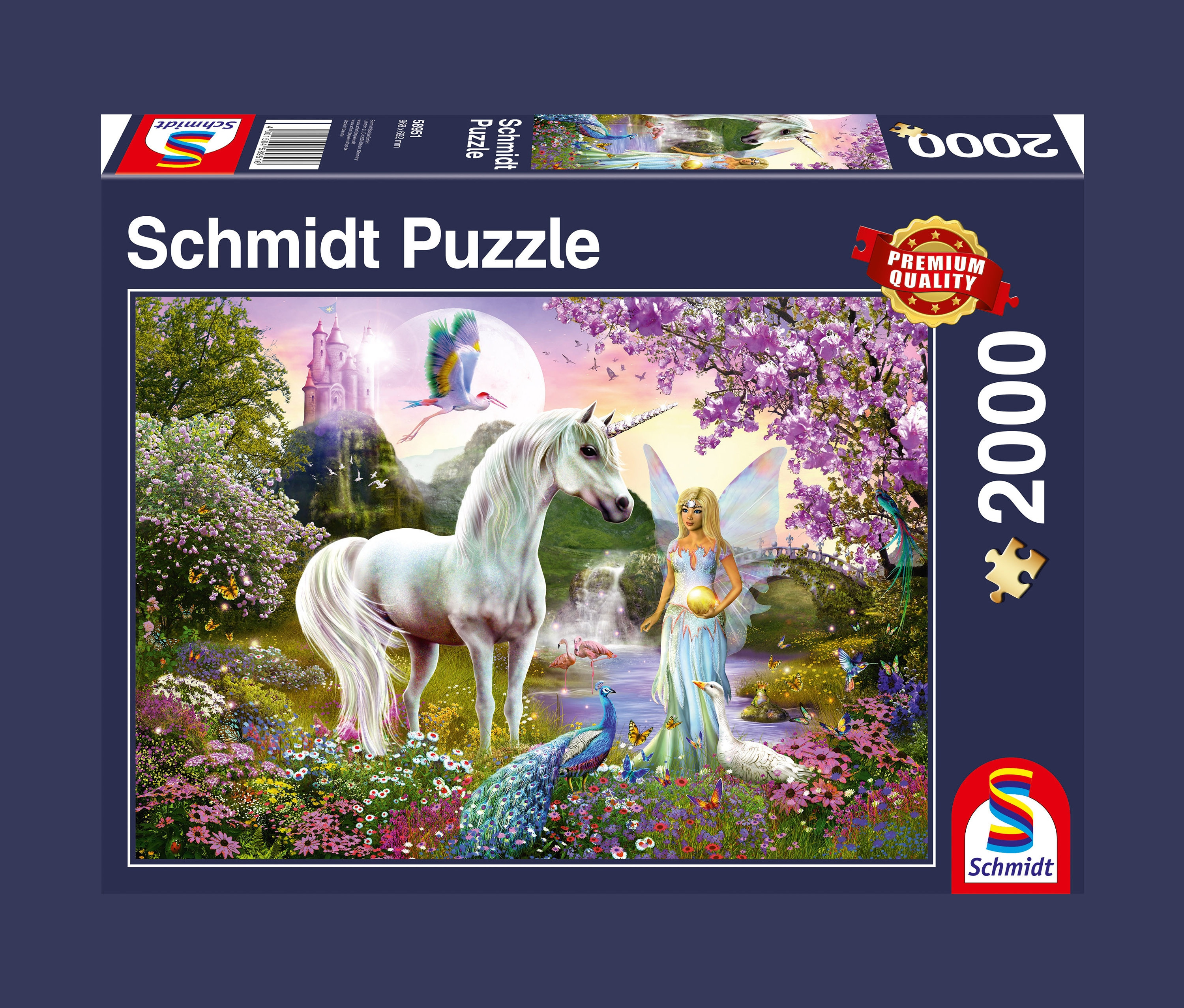 Abbildung des Schmidt Spiele Puzzles „Fee und Einhorn“.