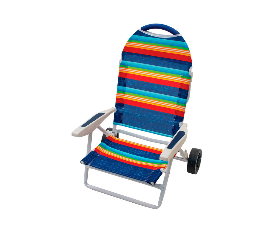 Gestreifter Transport-Strandstuhl von Rio Brands.