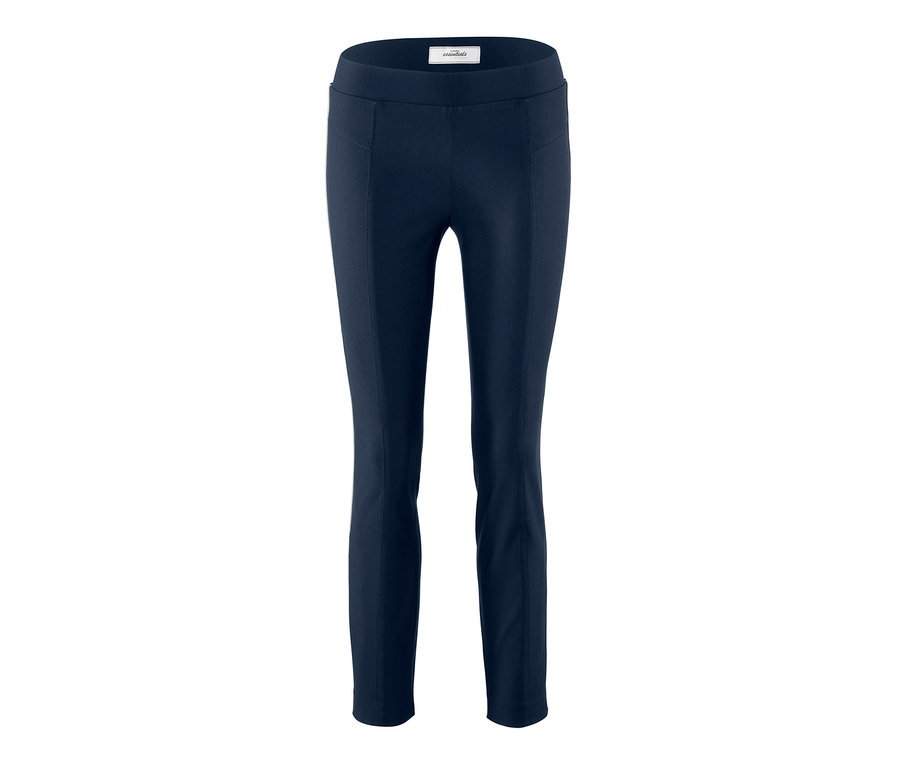 Marineblaue Stretchhose.