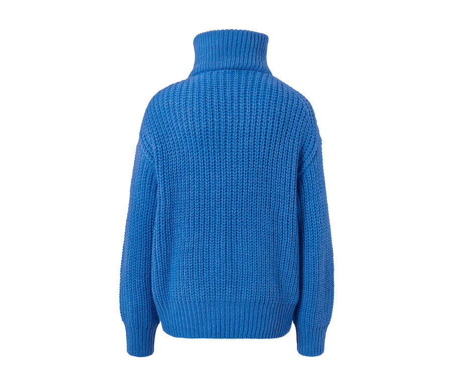 Blauer Grobstrick-Troyer.