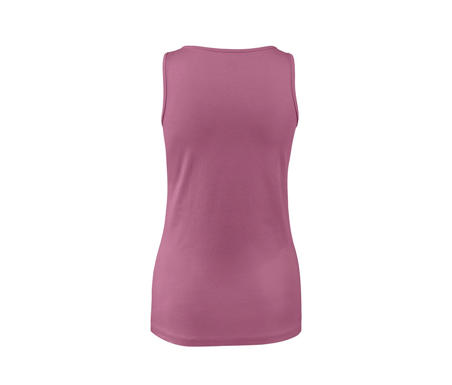 Rückansicht von 2 Tops, mauve.