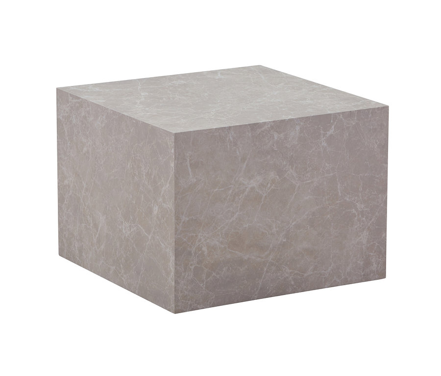 Grauer Kayoom Beistelltisch »Cuboid« auf weißem Hintergrund.