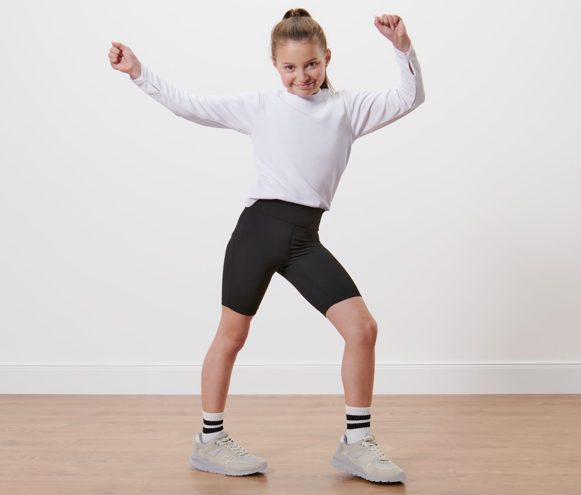 Thumbnail - Tchibo - 2 Kinder-Sport-Radler - Mädchen - Gr. 122/128 - schwarz