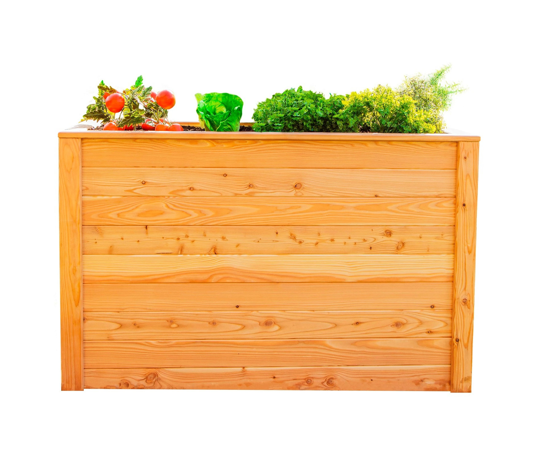 Tchibo - Hochbeet - 130x65x84cm - Naturfarben - Holz / Polyethylen