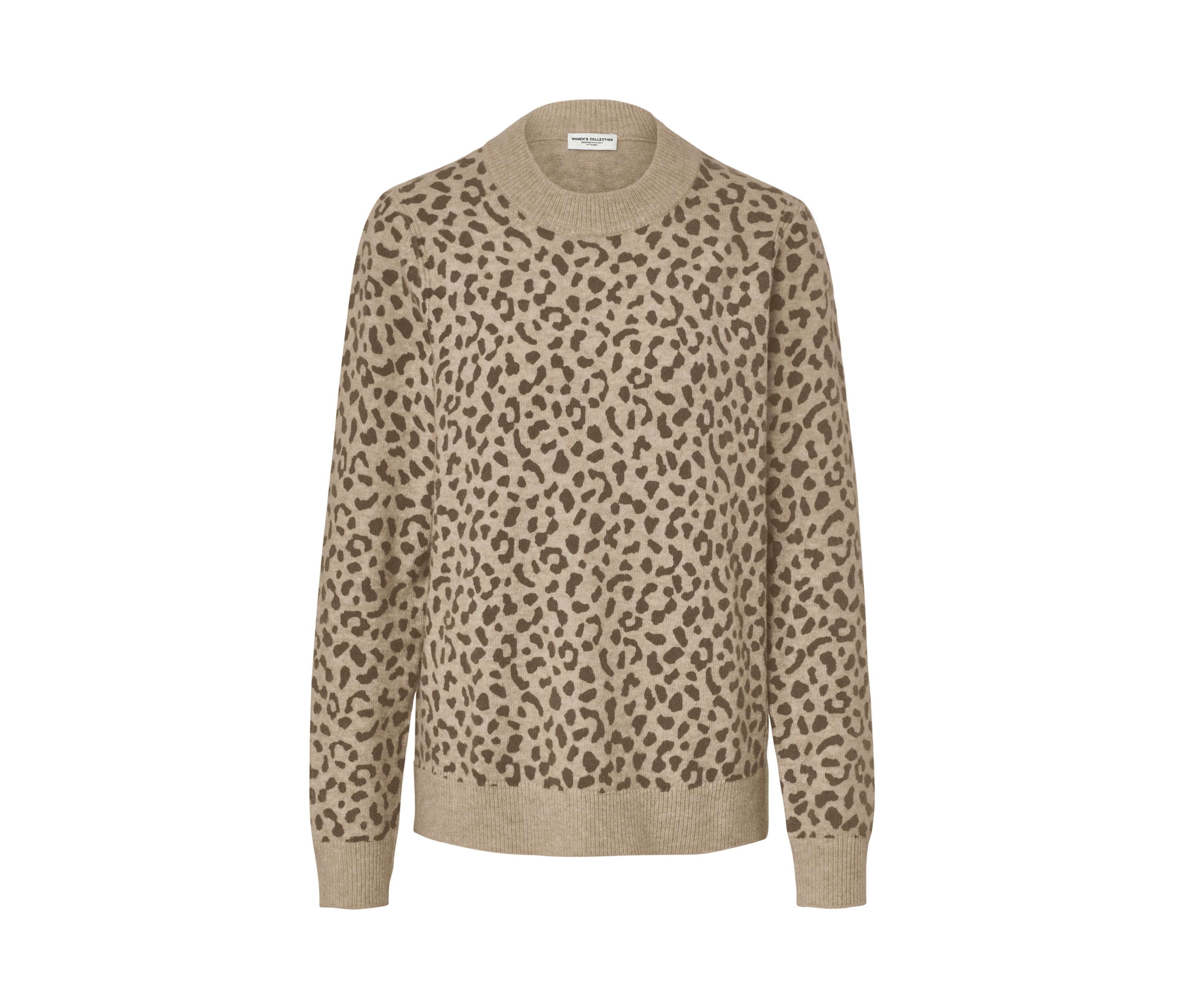 Tchibo - Bedruckter Strickpullover - Damen - Gr. XL - beige/print