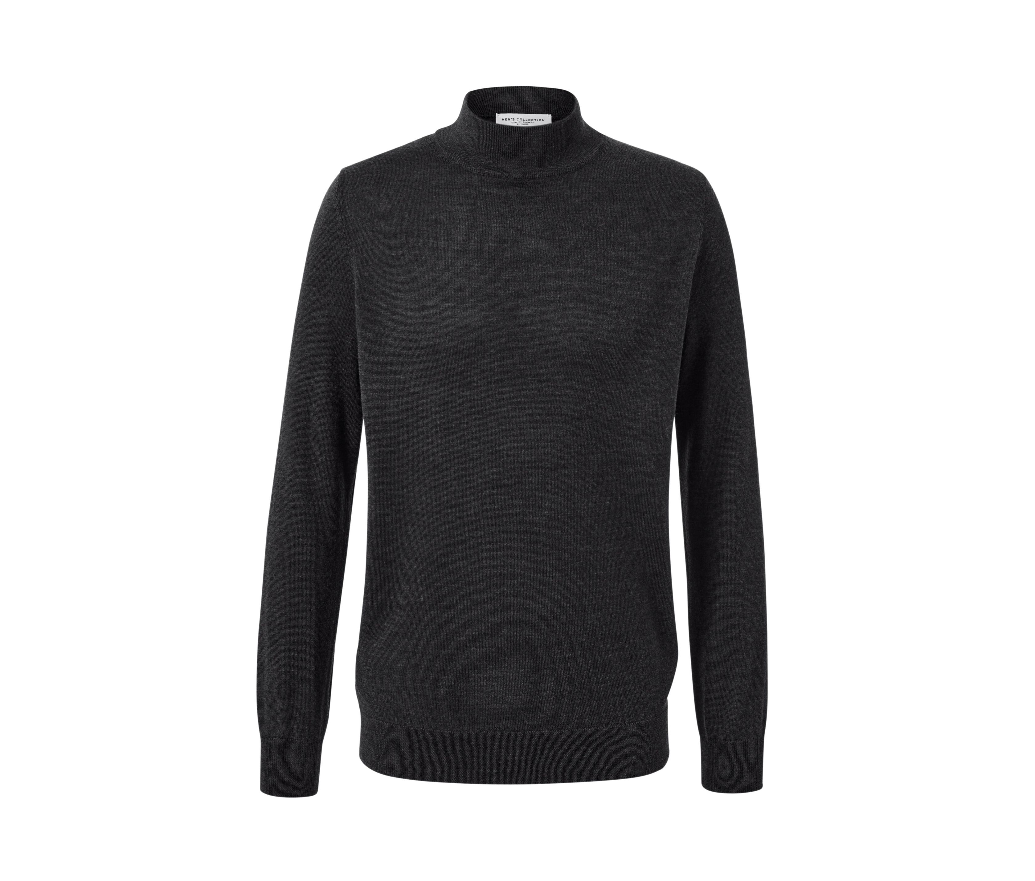 Tchibo - Merino-Pullover - Herren - Gr. M - anthrazit