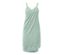 Grünes Handtuch-Kleid mit Trägern.