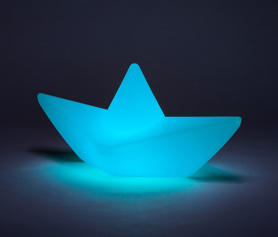 Blaue Goodnight Light LED-Leuchte »Boot«.