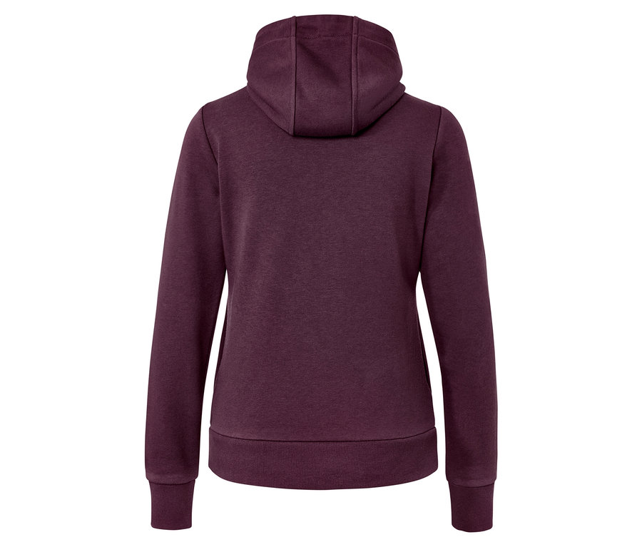 Rückansicht einer Sweatjacke.