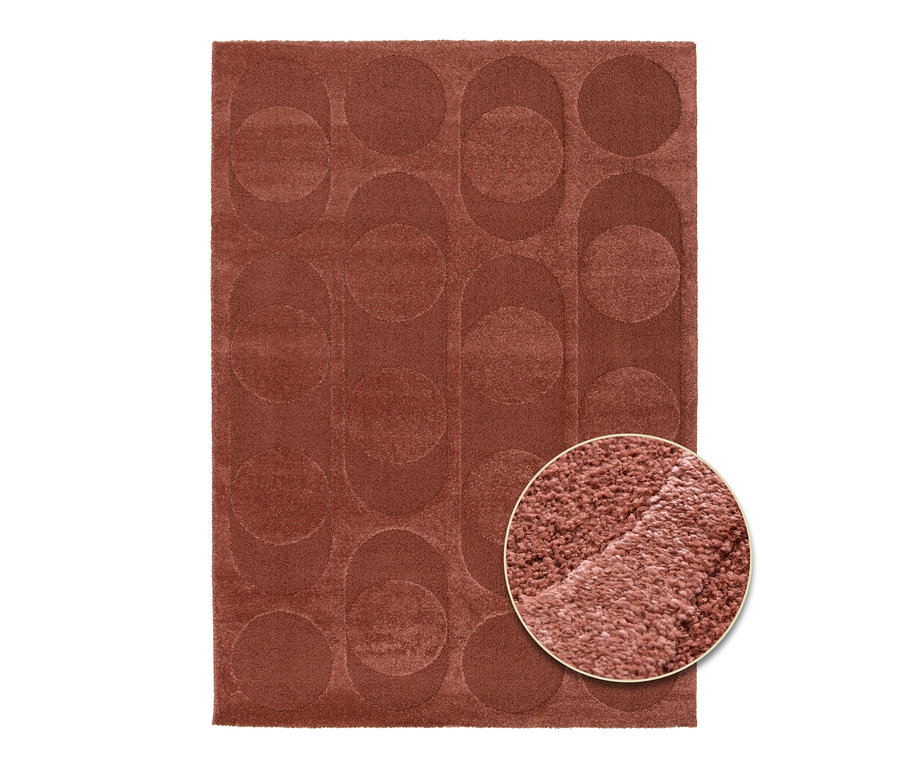 Roter Teppich »Cosmo« mit Kreisdesign.