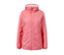 Roséfarbene Regenjacke, packbar.