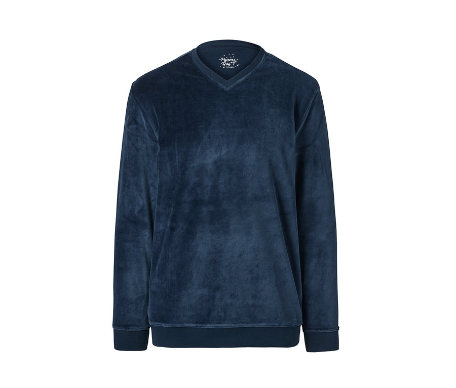 Blauer Nicki-Pyjama.