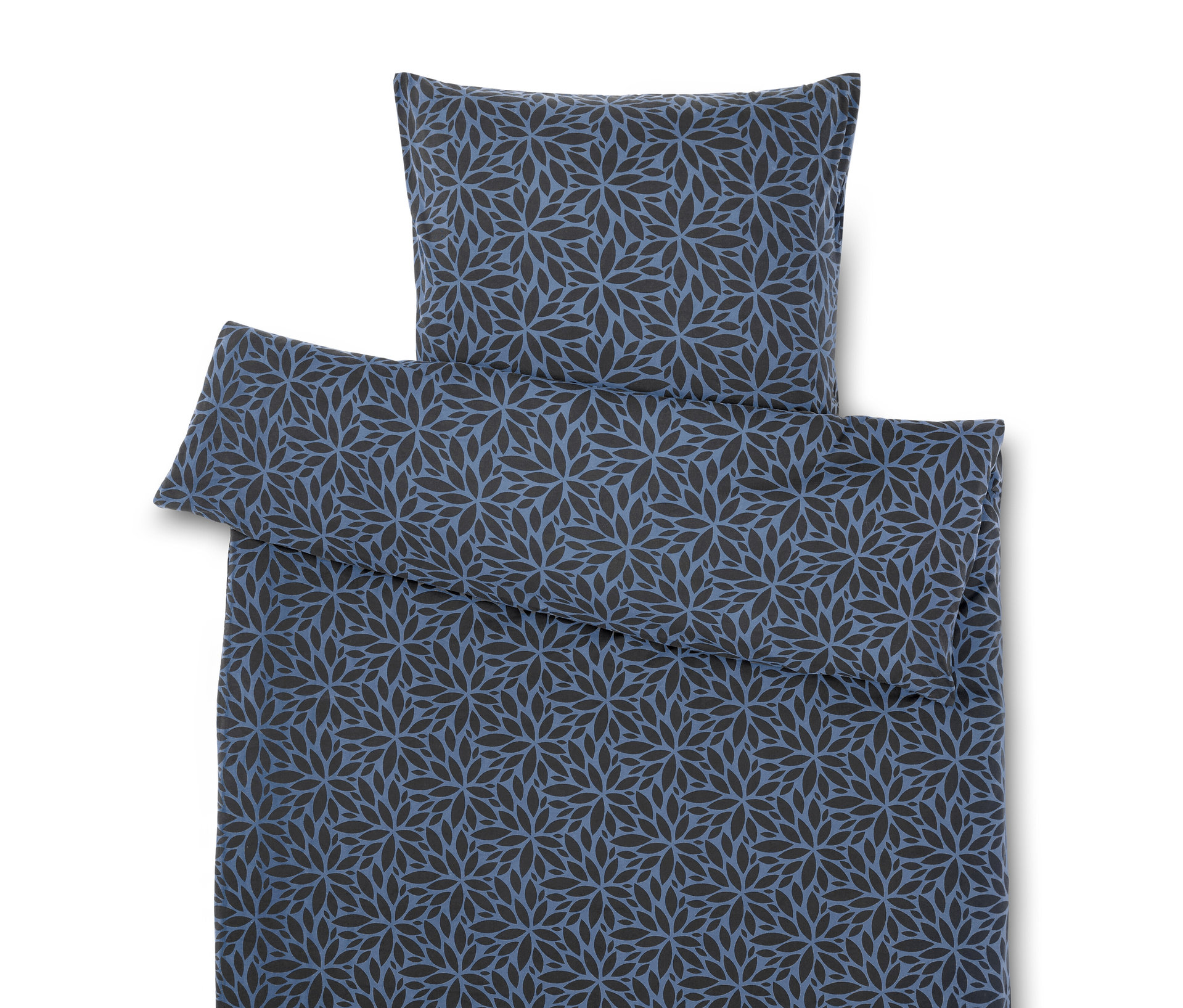 Winterjersey-Bettwäsche - dunkelblau - dunkelblau