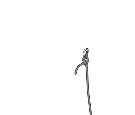 Illustration eines Hängesessels »Boho« mit hervorgehobenen Abmessungen.