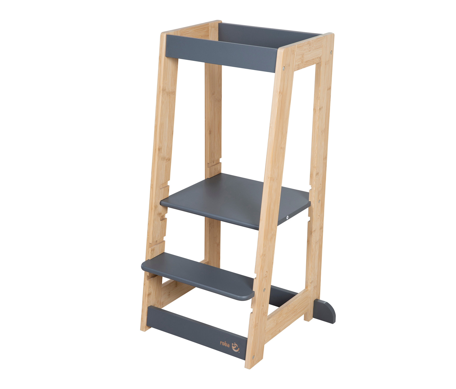 roba Lernturm holz anthrazit - 54x43,5x88cm - anthrazit -