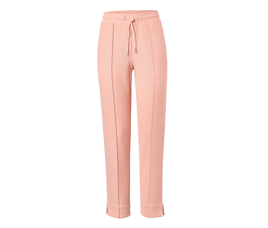 Pfirsichfarbene Joggpants.