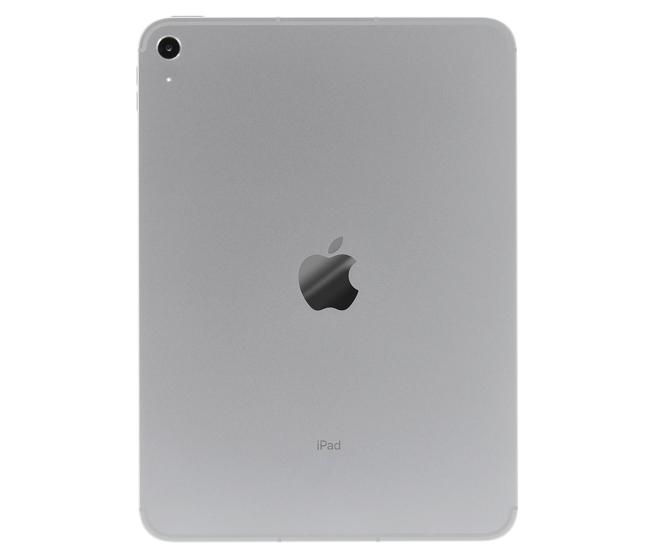 Silbernes Apple iPad 10,9" WiFi 5G 64GB 10. Gen (2022) mit Apple-Logo.