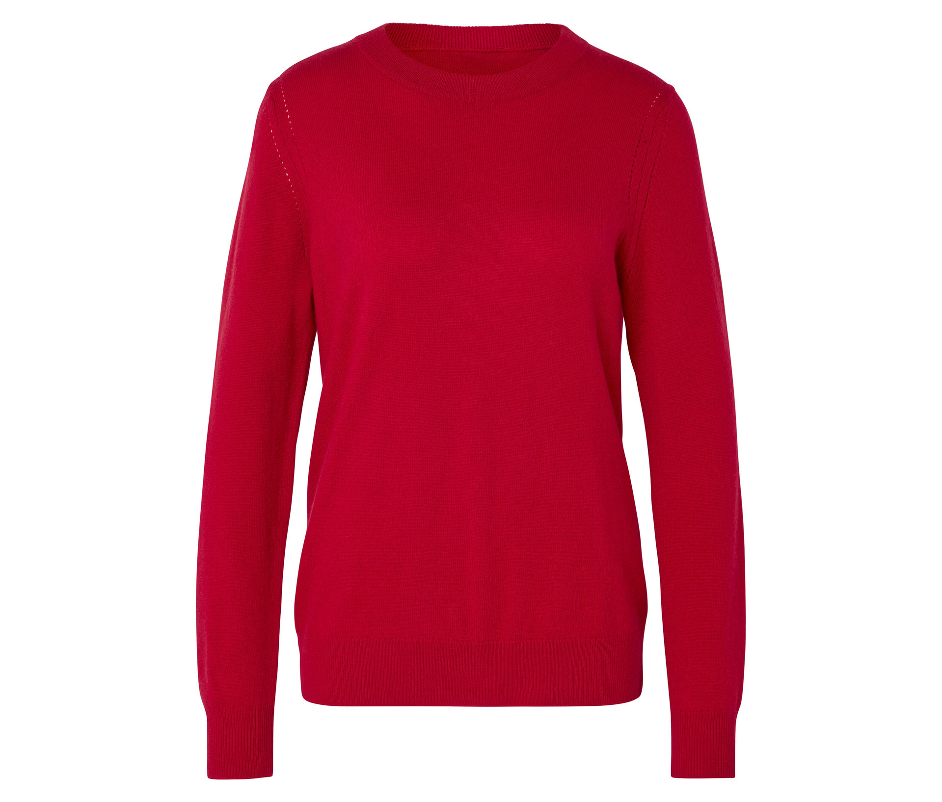 Feinstrickpullover mit Cashmere - Damen - Gr. XXL - rot - rot