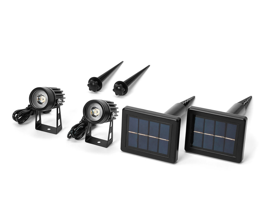 Zwei Solar-Spots und zwei Erdspieße.