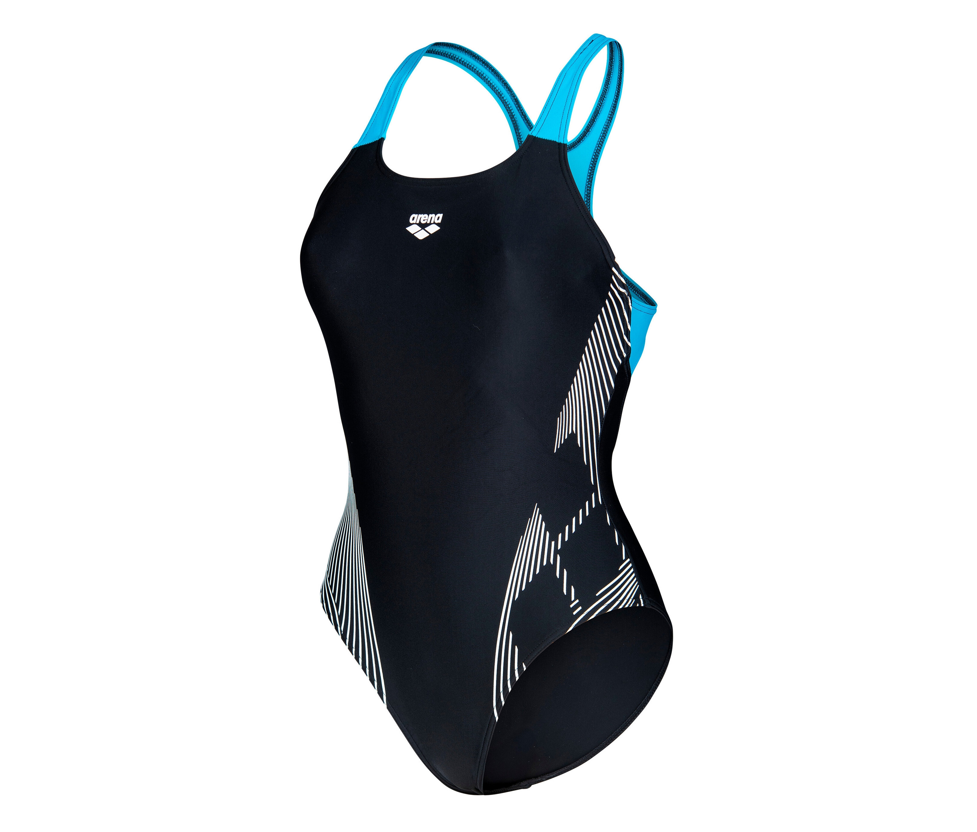 Arena Feel Damen Badeanzug Swim Pro Back Bustier - Damen - Gr. 40 - Schwarz