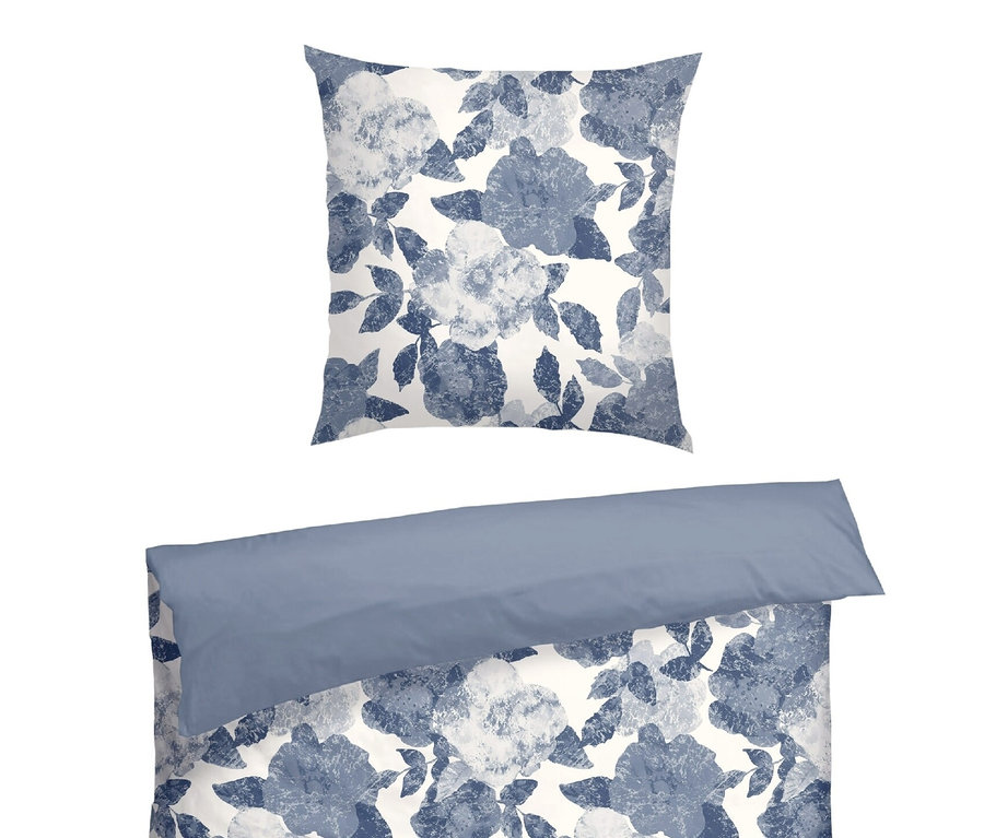 Bettwäscheset mit botanischem Muster.