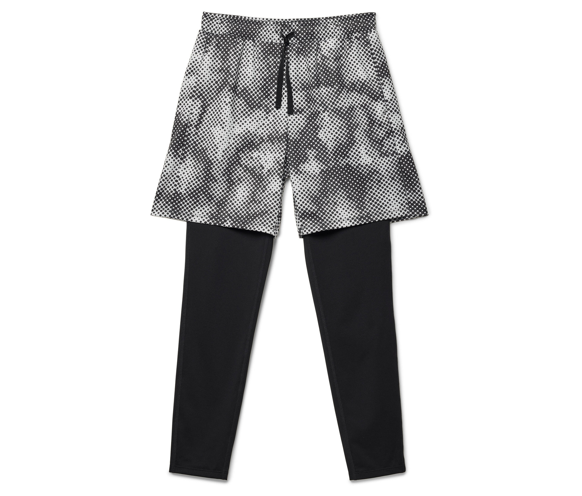 Tchibo - Kinder-Sporttight mit Shorts - Gr. 122/128 - silber