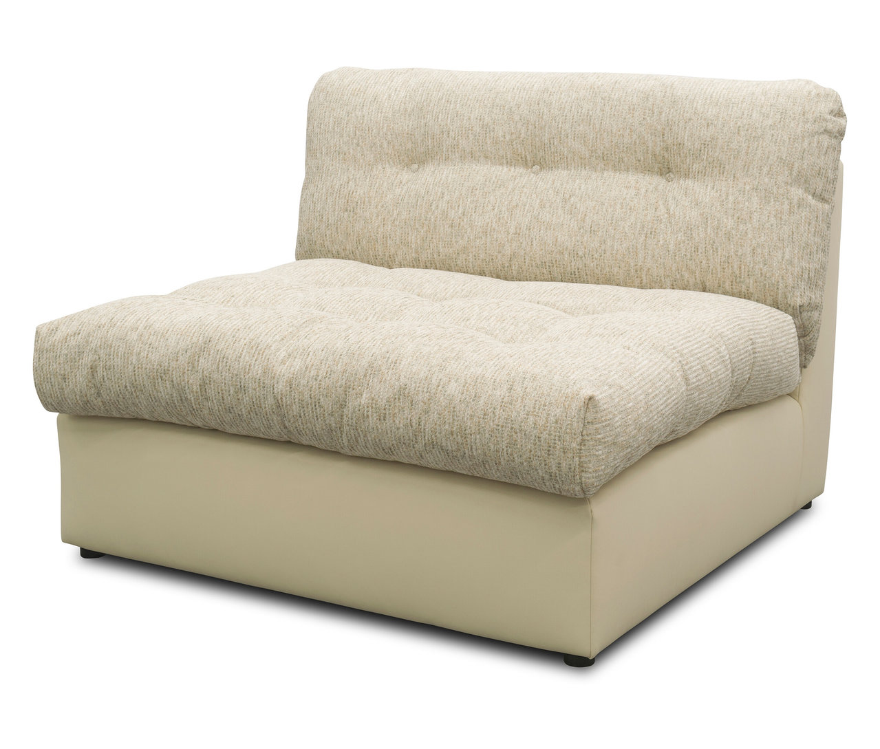 Beiges DOMO Sofa »800 026«, Einermodul mit gesteppter Sitzfläche und Rückenlehne.