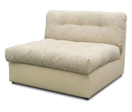 Beiges DOMO Sofa »800 026«, Einermodul mit gesteppter Sitzfläche und Rückenlehne.