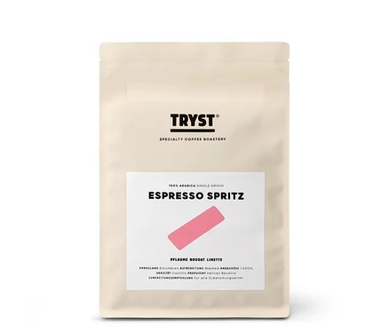 Ein Beutel TRYST - Espresso Spritz - 250 g Ganze Bohne.