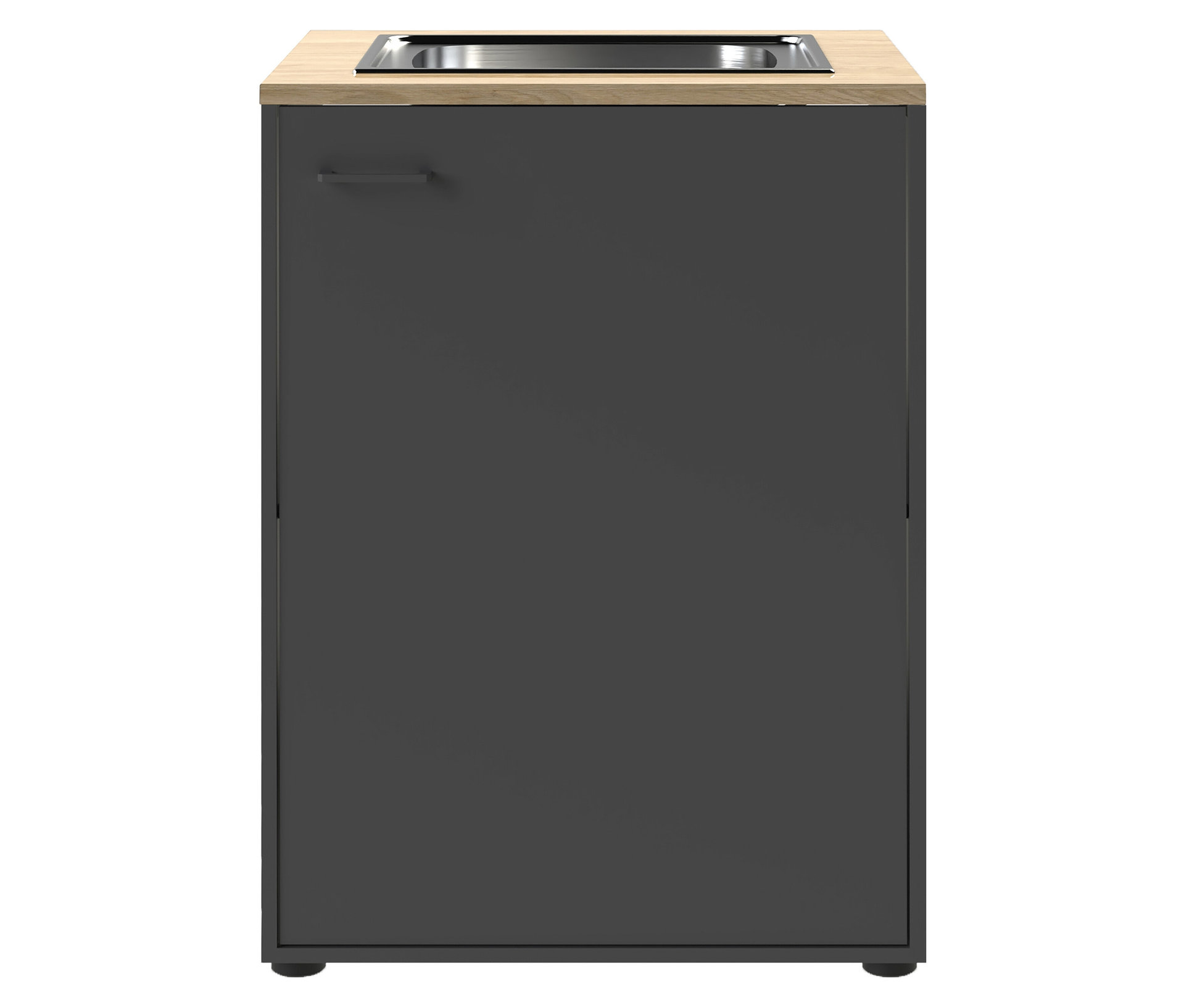 Tchibo - Unterschrank mit Spüle »Solea« - 67,1x60x95,8cm - anthrazit -