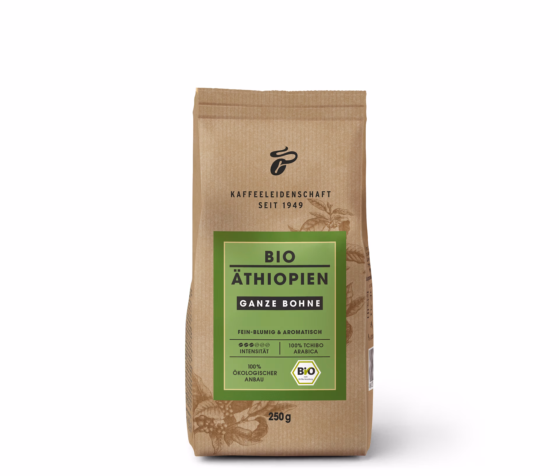 Tchibo - Bio Äthiopien - 250 g Ganze Bohne - Intensität: 3/6