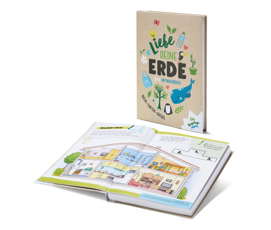Abbildung eines Buches mit dem Titel "Liebe deine Erde".