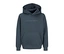Dunkelgrauer Jack&Jones Sweat-Hoodie Star mit Kapuze, Kängurutasche und weißem Jack&Jones-Logo auf der Brust.
