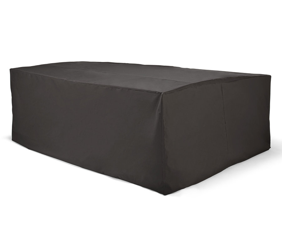Eine schwarze Premium-Loungemöbel-Schutzhülle.