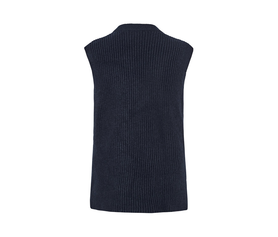 Detailansicht eines Strickpullunders.