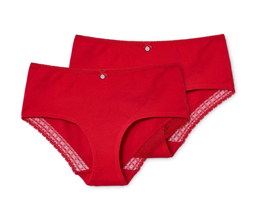 Zwei rote Pantys.