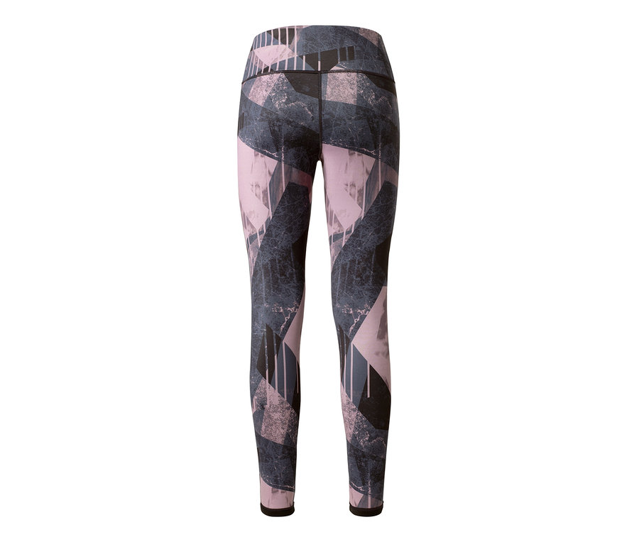 Wende-Sporttight mit geometrischem Muster.