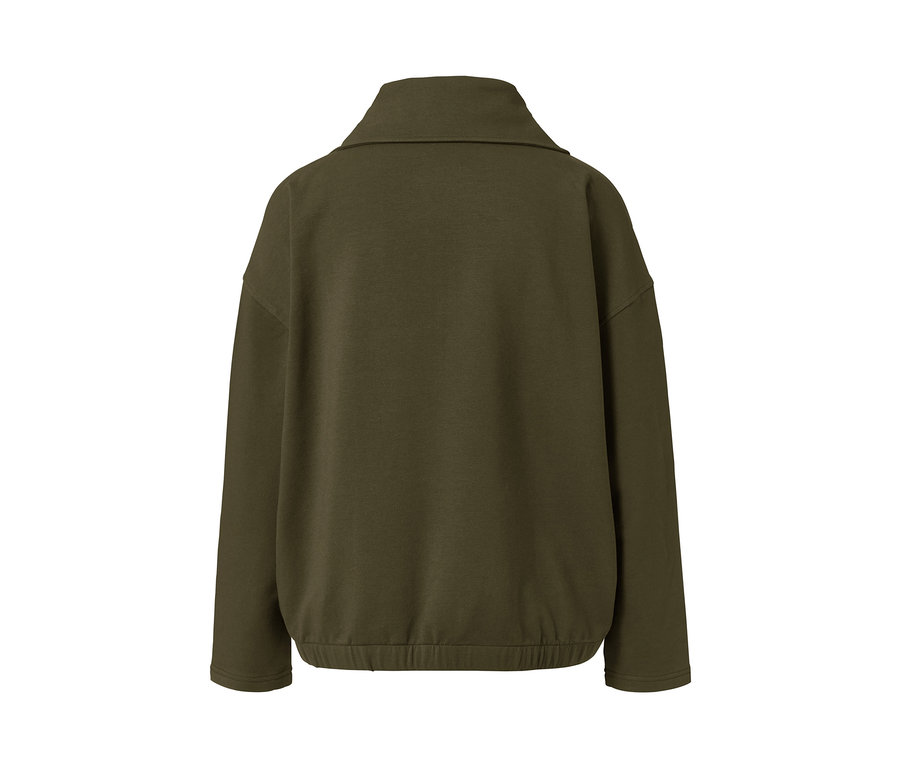 Rückansicht der Sweatjacke.