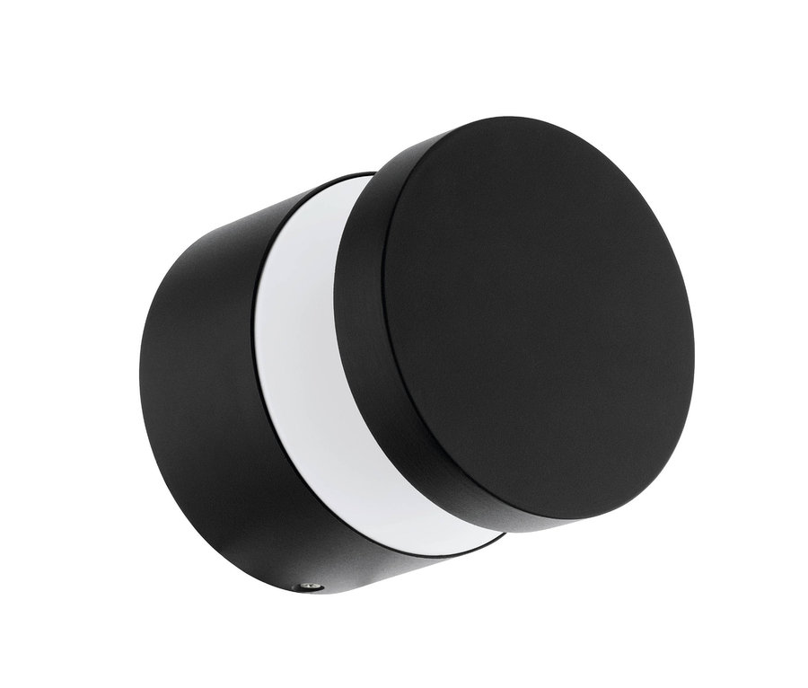 Schwarze Eglo LED-Outdoor-Wandleuchte »Melzo«.