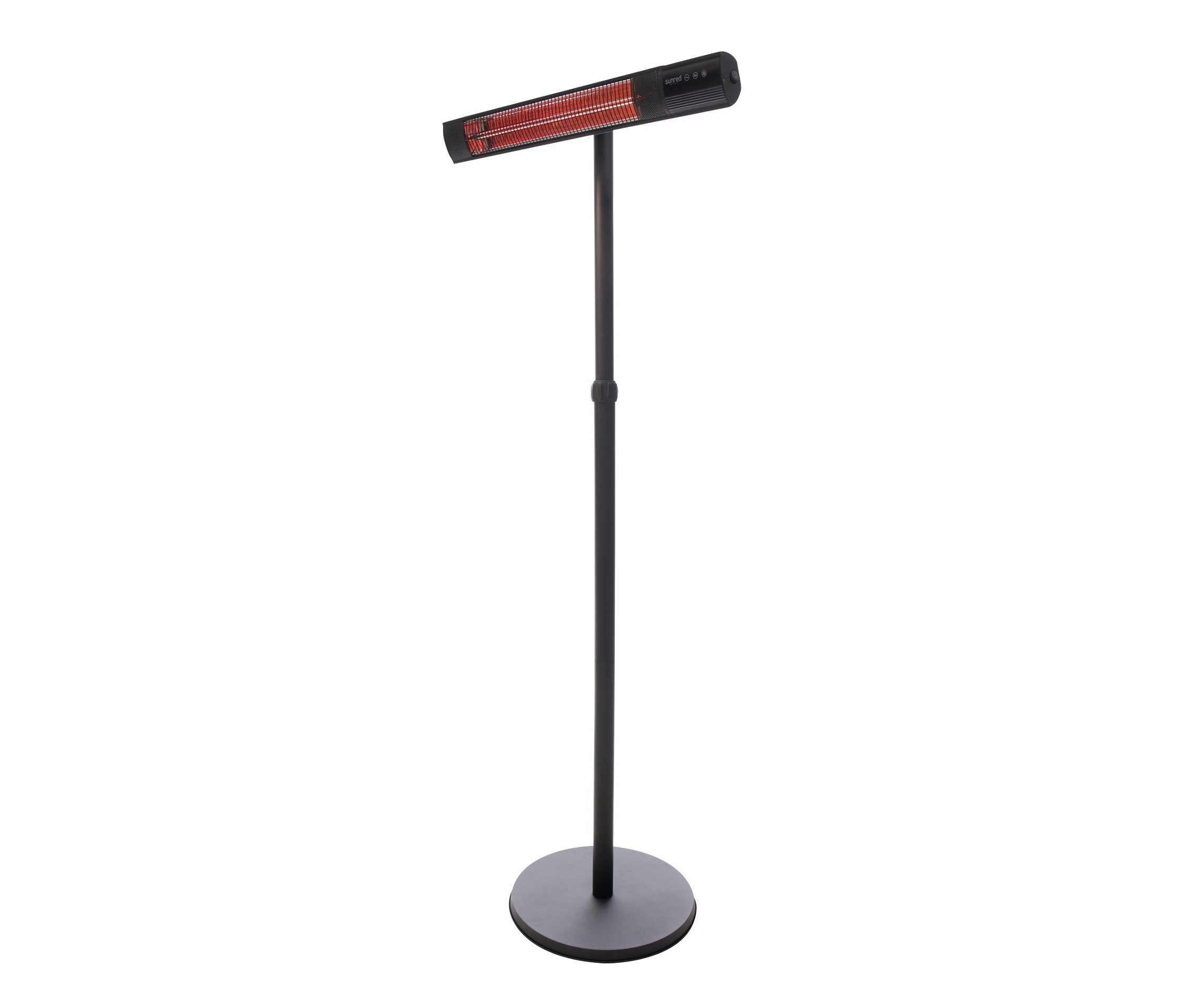 Sunred Stand-Heizstrahler »Royal Diamond 2500 W« - 81,5x10x150cm - schwarz - Aluminium / Metall / Kunststoff