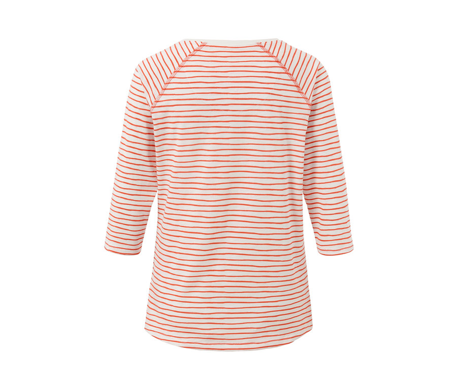 Gestreiftes Shirt mit 3/4-Arm.
